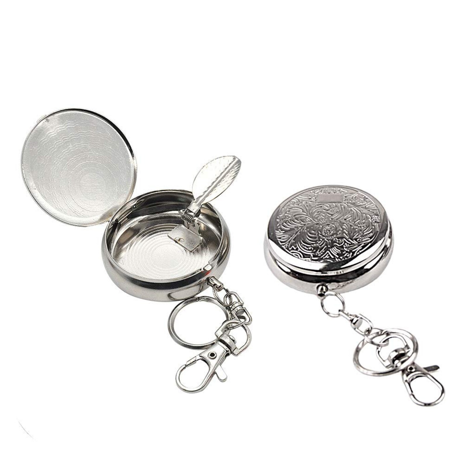 Metal Portable Ashtray Keyring Stainless Steel Etsy