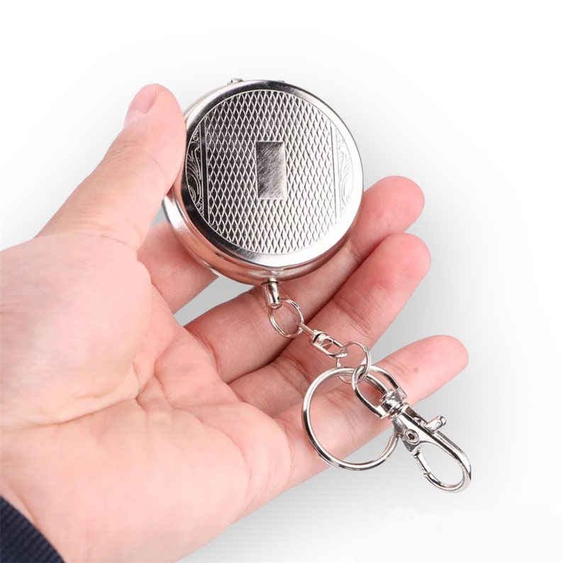 Metal Portable Ashtray Keyring Stainless Steel Etsy