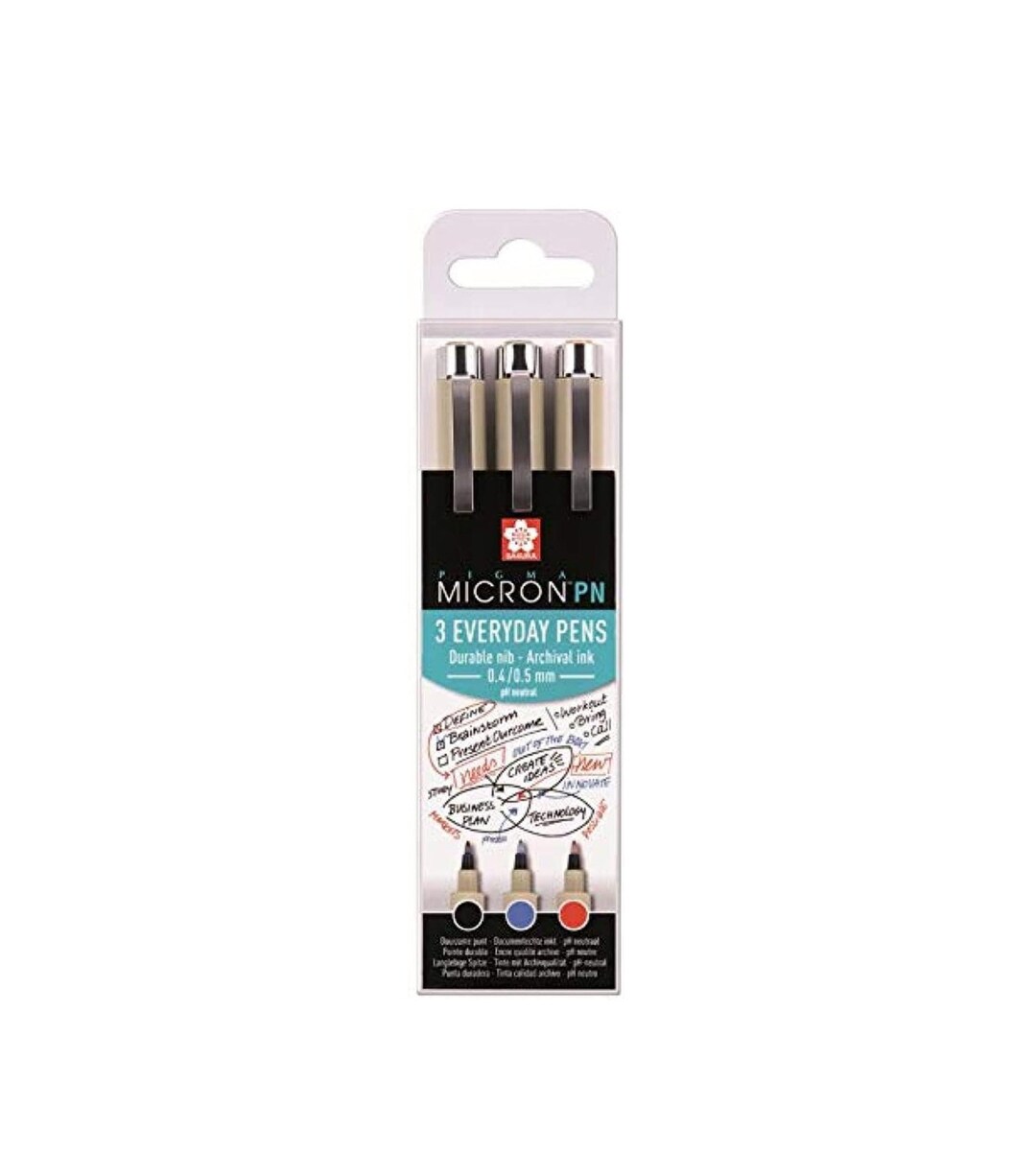 Pigma Micron PN Office Set 3 Colours POXSDKPN3A - Etsy