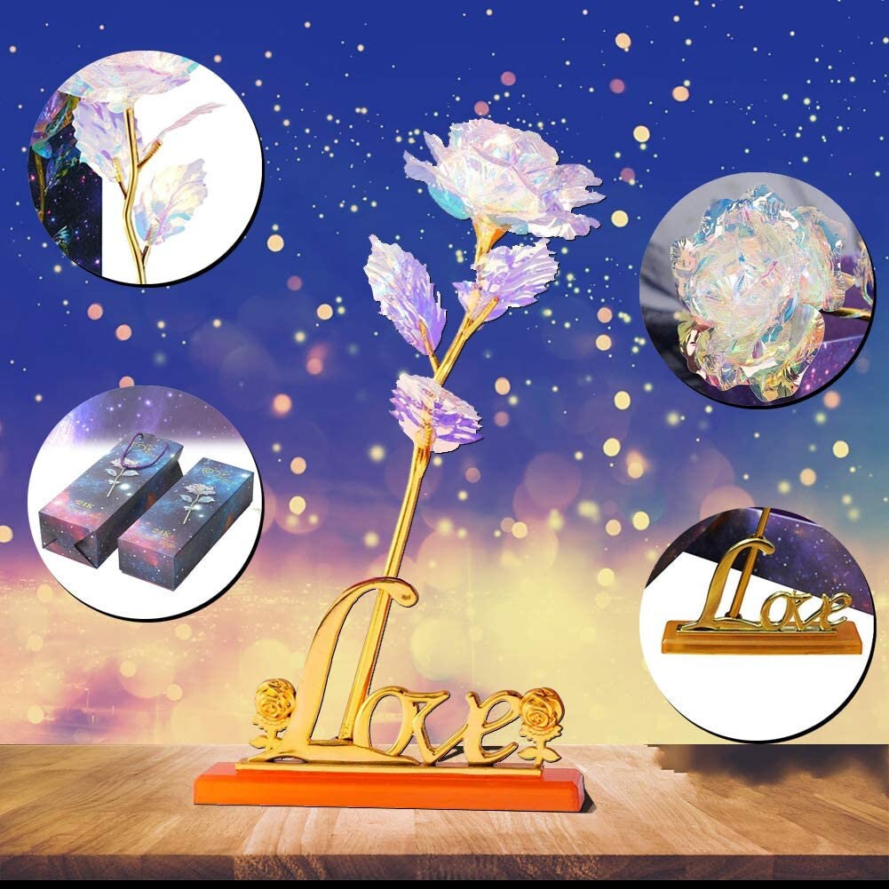 Galaxy Rose Flower Gift Artificial Galaxy Rose Flower | Etsy