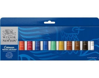 Winsor & Newton Cotman Watercolour 12 x 8ml Tube Set