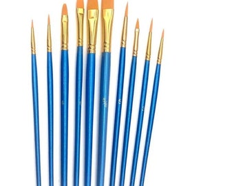 Nylon Acrylic Brushes, Oil Painting Brush Set, Suitable for Acrylic Oil  Painting