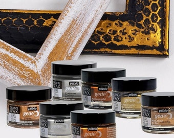 Pebeo Gedeo 30ml Gilding Wax for Furniture Refinishing Projects - French Wax - 5 Colours: inc Gold & Silver - Metallics