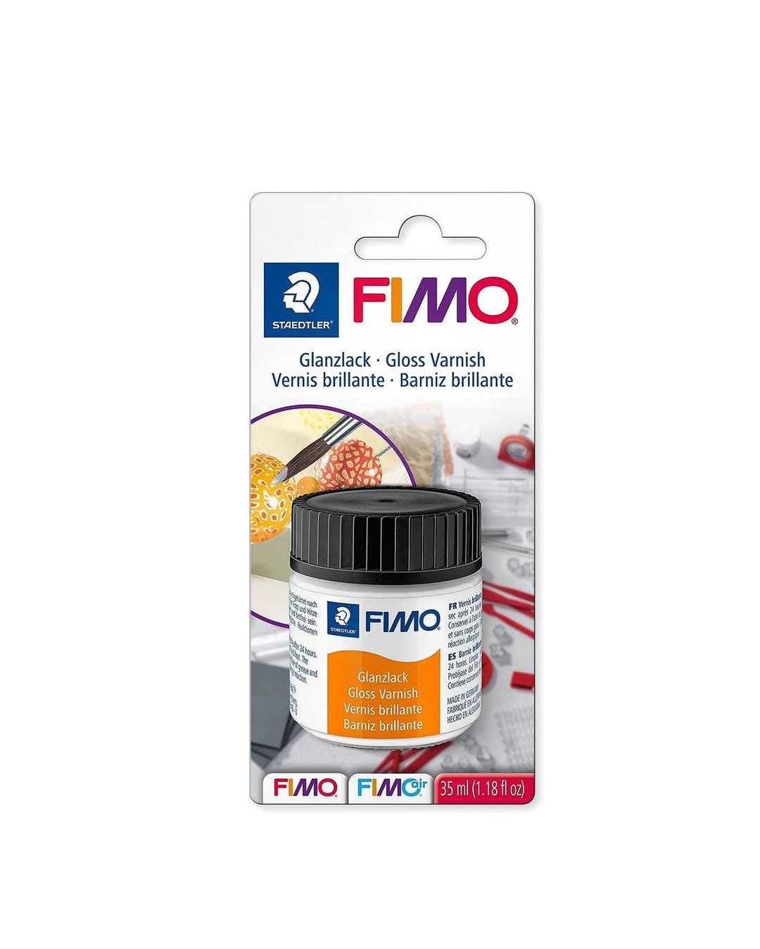 8704 01 BK FIMO Clear Gloss Varnish for Polymer Modelling Clay Etsy UK