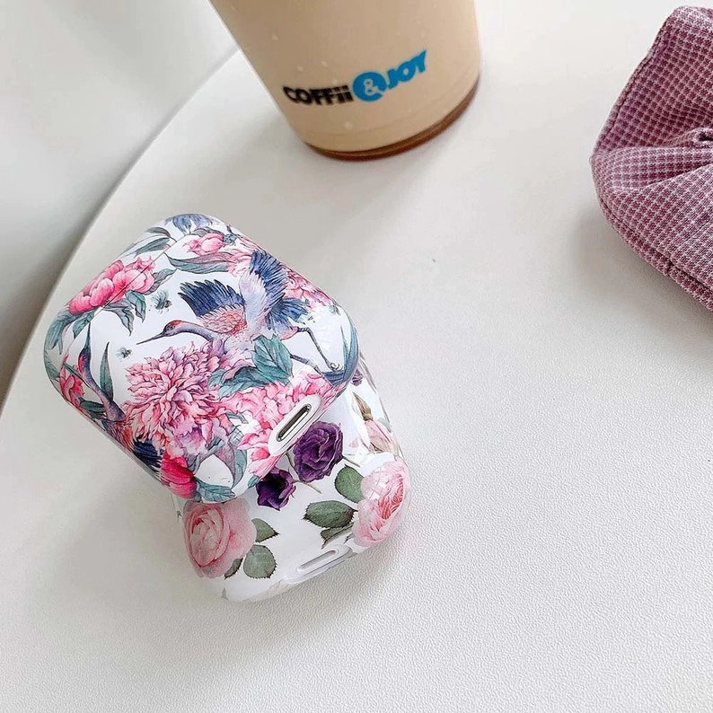 Flowers Earphone Case For AirPods 2 Pro Cases Cute Colorful Vintage Hard PC Smooth Protective Cover for AirPod 2 3 Air Pods Case