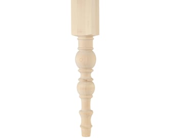 Modern Chunky Pine Island Leg - Single Leg - 5" x 34.5" - Handmade in NC