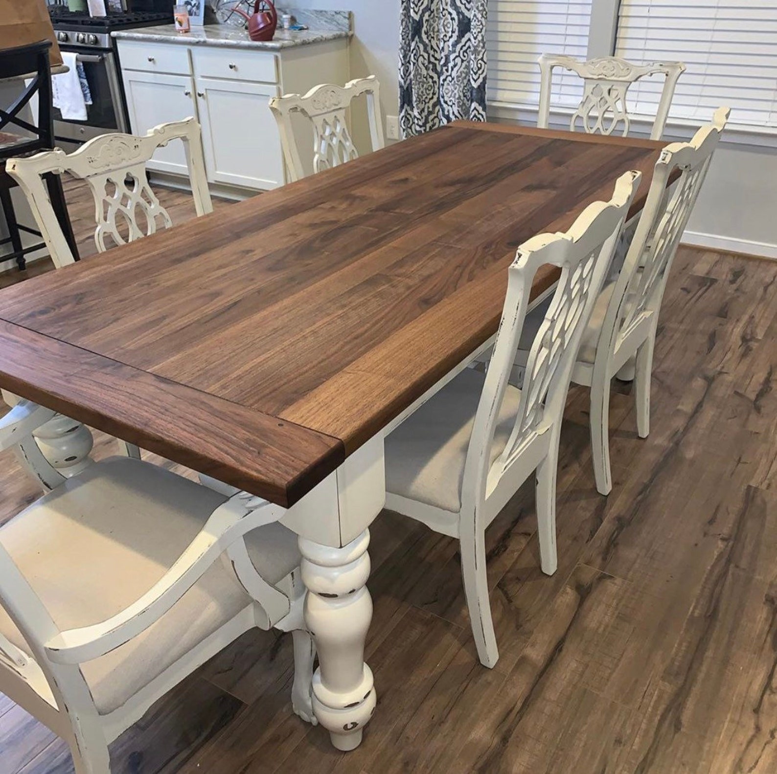 Knotty Pine Curvy Chunky Farmhouse Dining Table Legs 5 Etsy