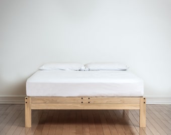 Hartford Platform Bed - Unfinished Poplar - Handcrafted in NC