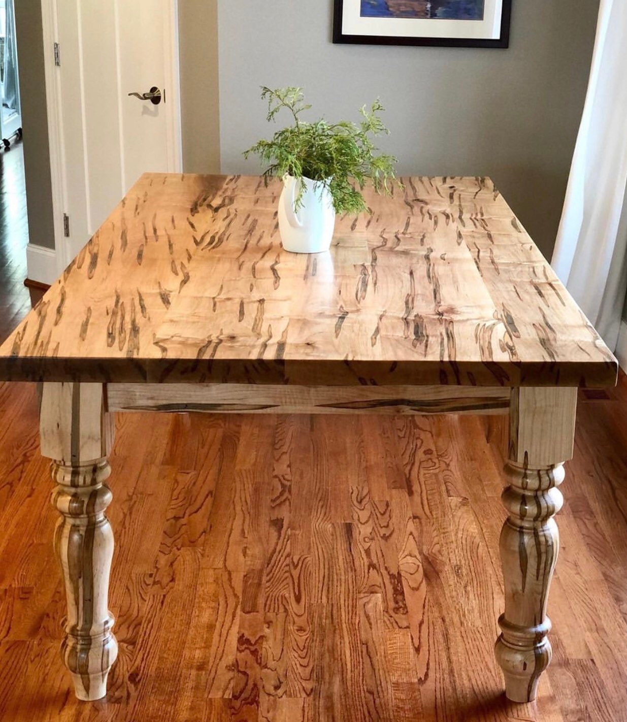 Ambrosia Maple Chunky Unfinished Farmhouse Dining Table Legs Etsy