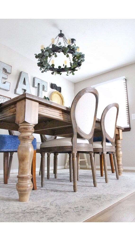 Maple Chunky Farmhouse Dining Table Legs Set of 4 5 X 29 Handmade