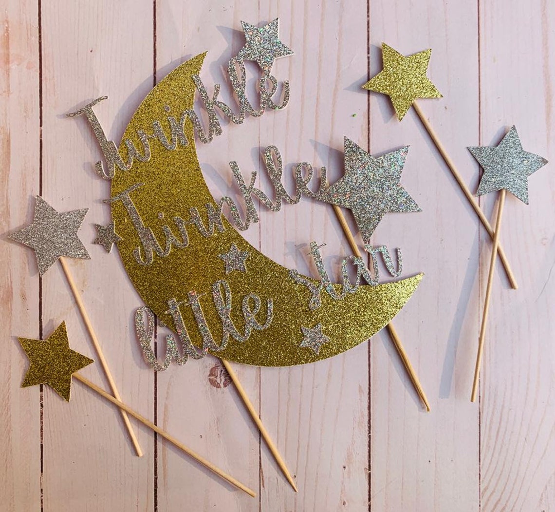 Twinkle Twinkle Little Star Cake Topper Gender Reveal | Etsy