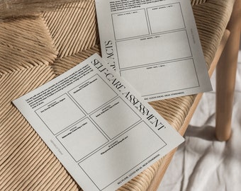 A5 Self Care Insert | Planner  | Printable | Minimal | Functional | Minimalist Planning | Lifestyle Planning | Notes | Lists