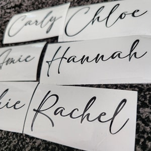 Personalisierte Name Vinyl Aufkleber Aufkleber: Champagner Flöte Glas Dekoration