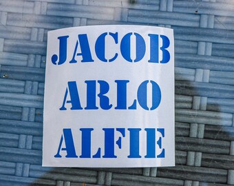Personalized Name Vinyl Decals: Custom Stickers for Bottles, Glass