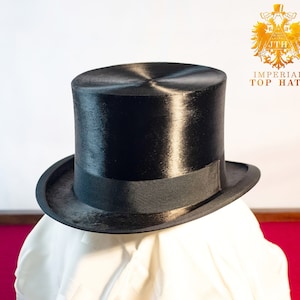 New Large Antique Silk Top Hat, Size 7 1/4 - 7 3/8 UK | 59.5