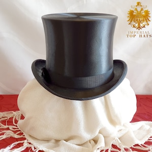Extra-Tall Silk Top Hat, Size 7 1/4 UK | 59