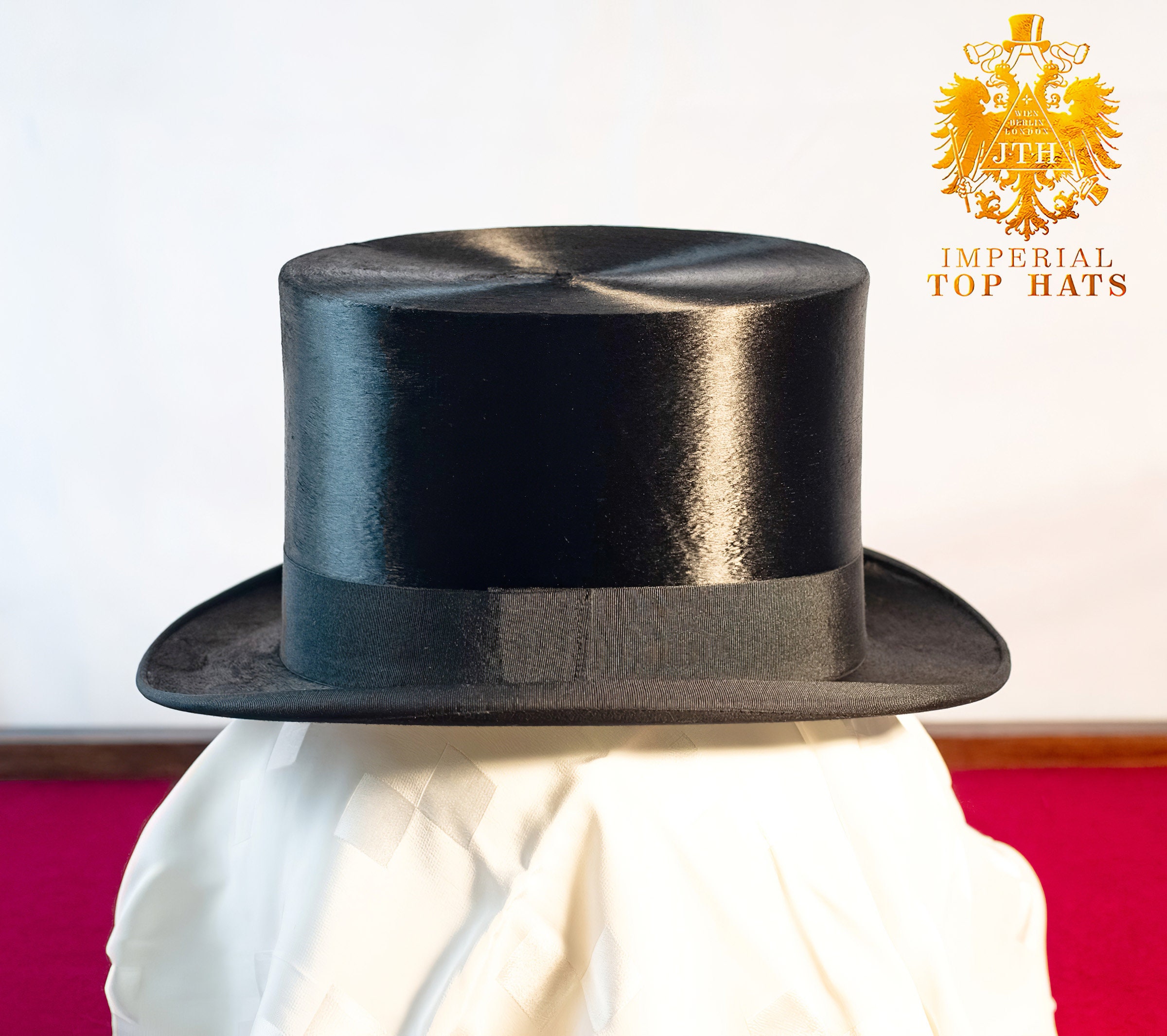 New Large Antique Silk Top Hat Size 7 1 4 7 3 8 UK 59.5 Etsy UK