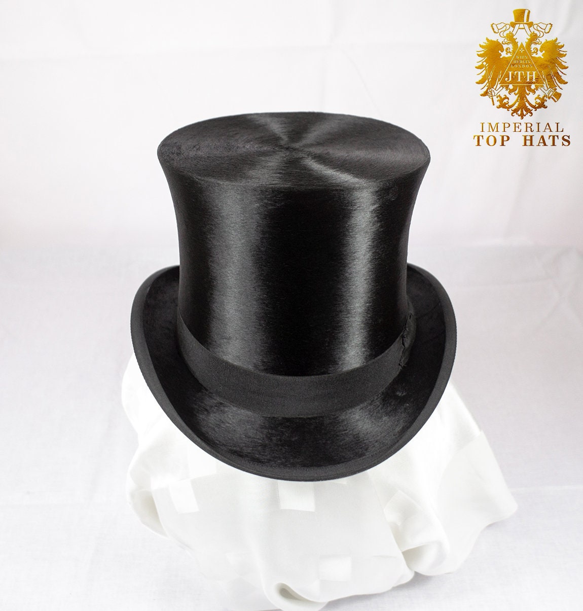 Large ExtraTall Silk Top Hat Size 7 1/4 59 Etsy