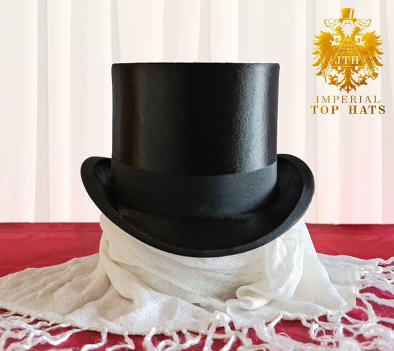 Top Hat Red Satin Look Top Hat Red Satin Look