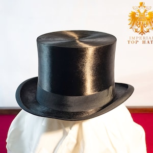 Unworn Antique Silk Top Hat, Size 7 5/8 UK | 62
