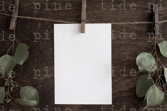 5x7 Blank Card Mockup Wedding Invitation Mockup Seat