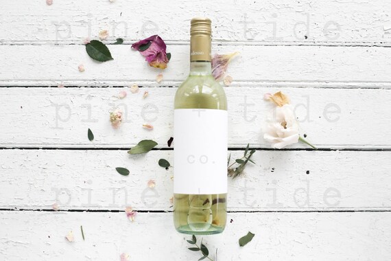 Download Wine Bottle Mockup Wedding Favor Stock Photo Jpeg Mockup Etsy