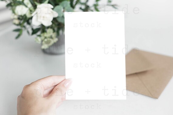 Download 4x6 Blank Card Mockup Wedding Invitation Mockup Greeting Etsy