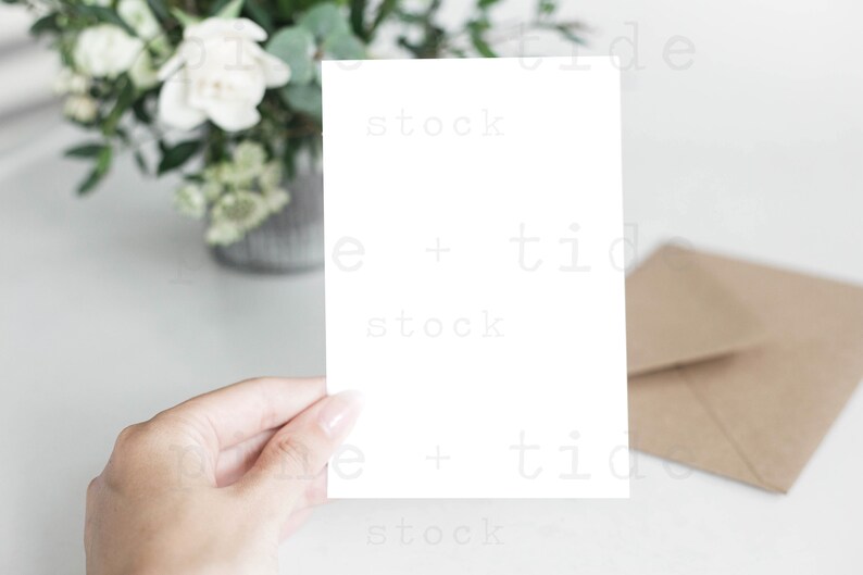 Download 4x6 blank Card Mockup simulacro de invitación de boda | Etsy