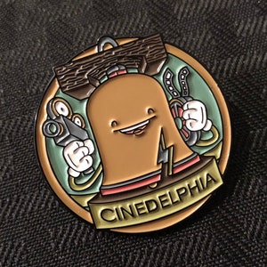 Cinedelphia Film Festival enamel pin