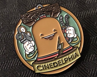 Cinedelphia Film Festival enamel pin