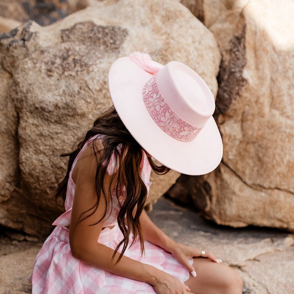 Boater hat “Be Mine” collection