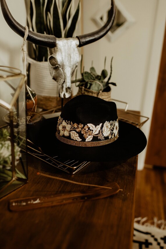 Fedora Hat Suede GIANNA in Black 