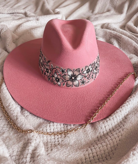 Fedora beloved in Baby Pink - Etsy