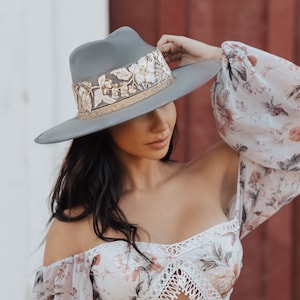 Amber Evening Garland Fedora Hat main image 1