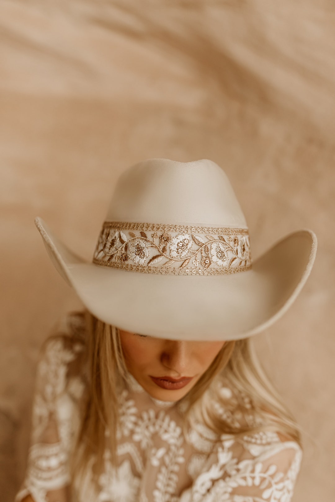 Cowgirl Hat “jolene” in Ivory - Etsy