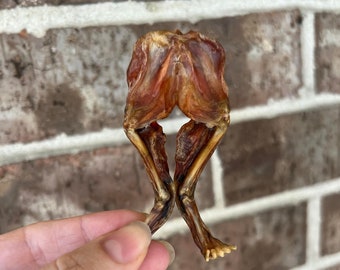 Dehydrated Frog Legs: All Natural Dog Cat Treat, Raw Fed Deli