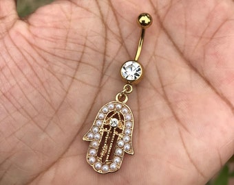 Hamsa Amulet Belly/Navel Ring