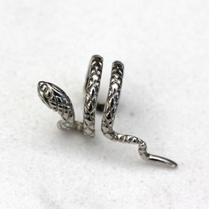 Snake Double Ring Faux Cartilage Ear Cuff