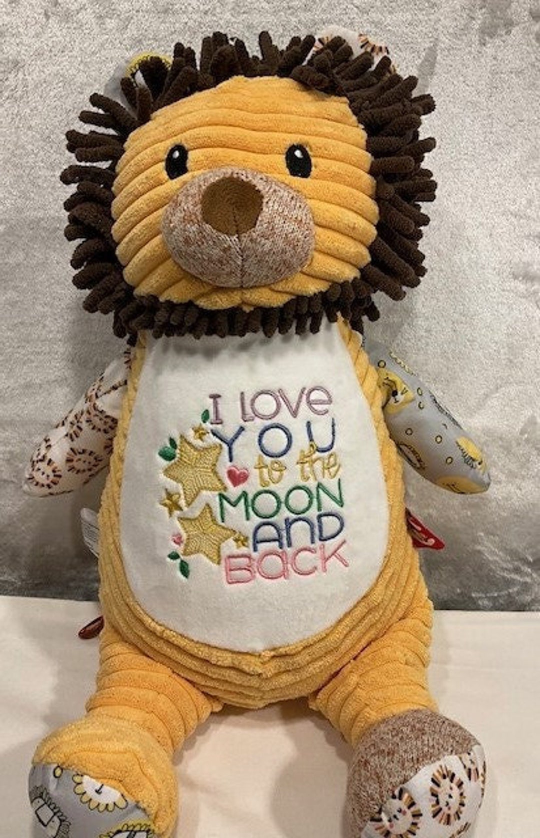 Lion Plush Personalized Gift, Lion Baby Gift Set, Sensory Lion ...