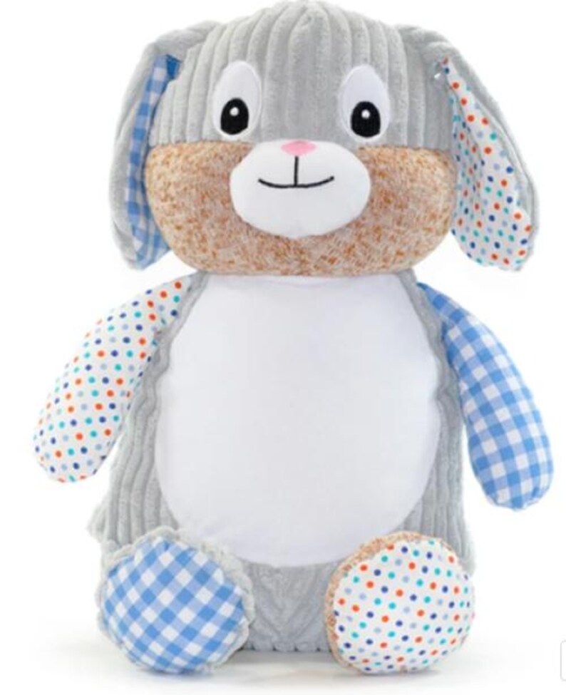 Personalized Embroidered White Bunny Rabbit Bunny Kisses and Easter ...