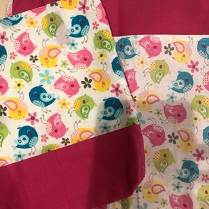 Seat Pocket Girl themed, Chair pocket canvas tote, Chair bag, Seat Pocket for Preschool, girl, personalized, Unicorn, Disney princess