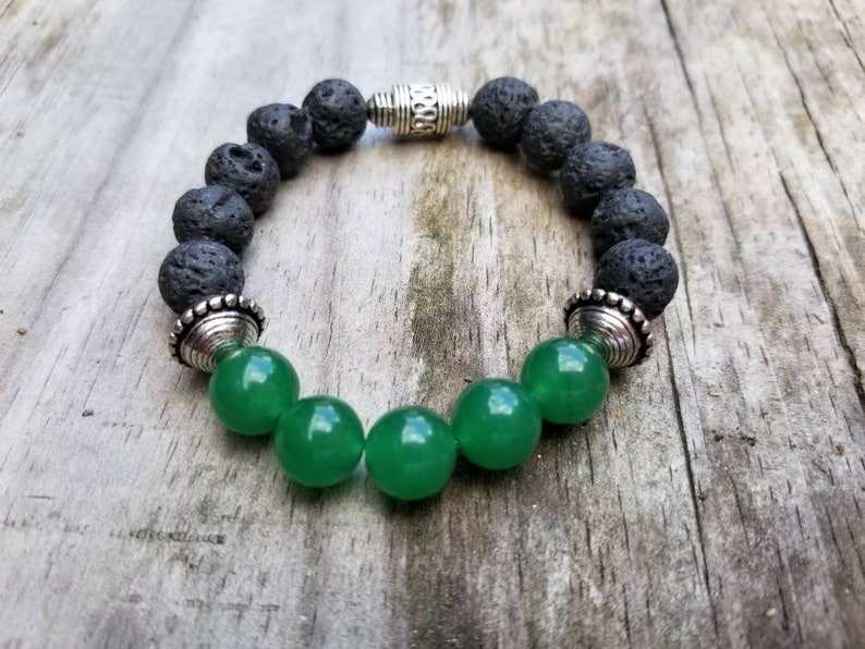 Essential oil diffuser Lava Rock Stone Emerald Green | Etsy
