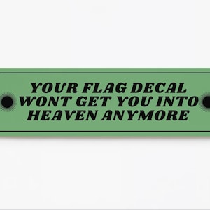 Leftist Bumper Sticker Anti-War Message John Prine
