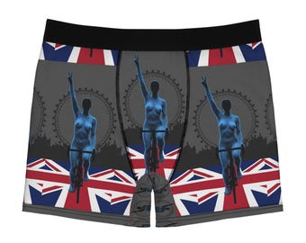 Union Jack Radfahrer Boxer Briefs | British Bike Racing All-Over-Print