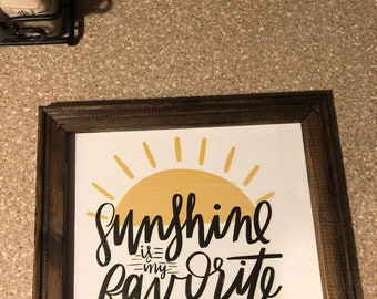 Sunshine is my favorite color