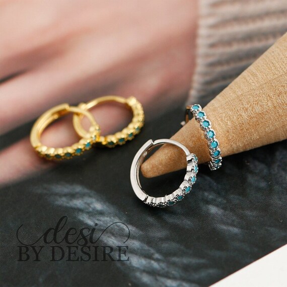 Turquoise nose ring hoop Clearance