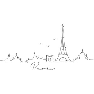Paris, line art  / Download /digital download