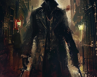 Jack the Ripper Art Work / 2 Designs / PNG/ Downloadable / Serial