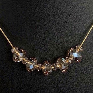 14K Gold Filled Floating Crystal Necklace: Sparkle Jewelry Gift