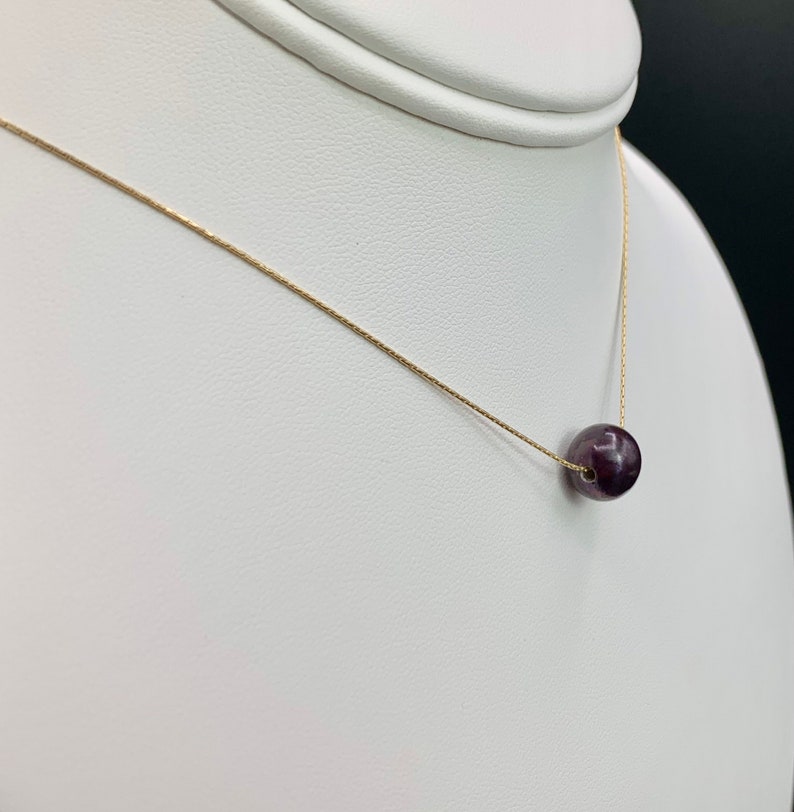 Gold Floating Pearl Necklace 14K Gold Filled Freshwater Pearl Etsy